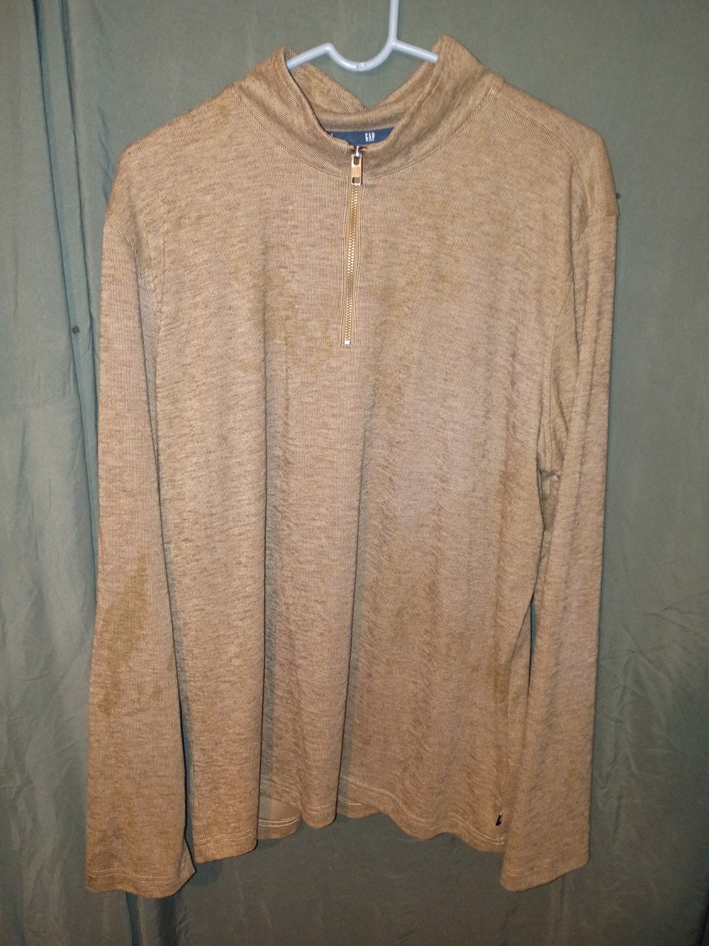 Gap Men’s Quarter-Zip Sweater - Tan